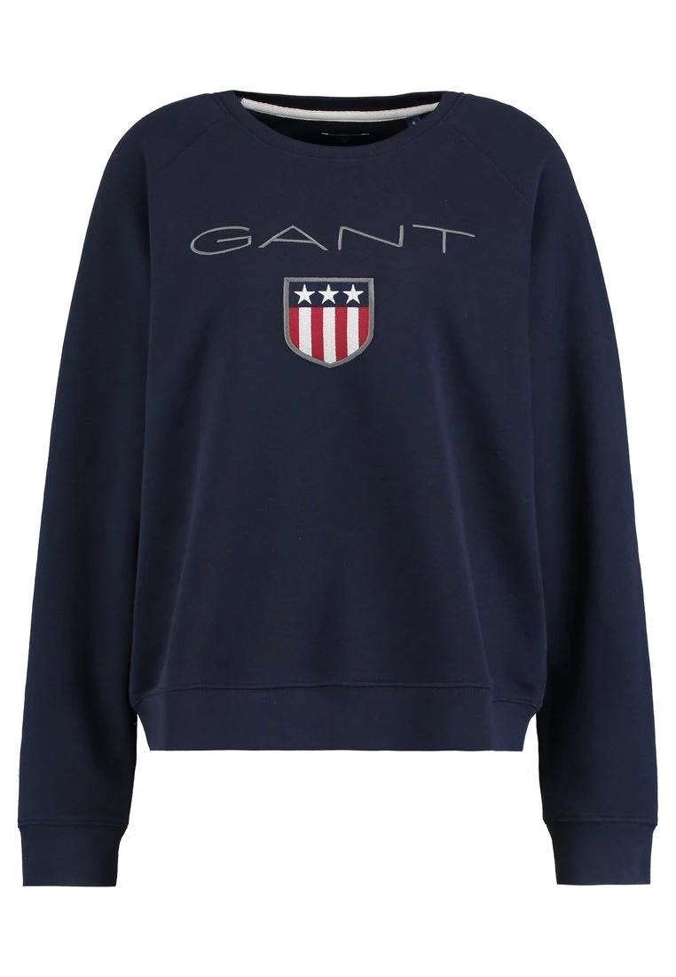 Gant Shield Logo C Neck - Sweatshirt - Evening Blue 7 Gant Shield Logo C Neck - Sweatshirt - Evening Blue – Image 5