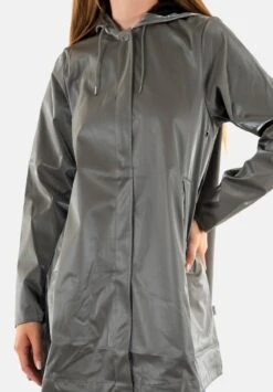 Rains Manteau Court - Gris -Magasin Général De Mode c8ac39053ed74d328724da654095b001
