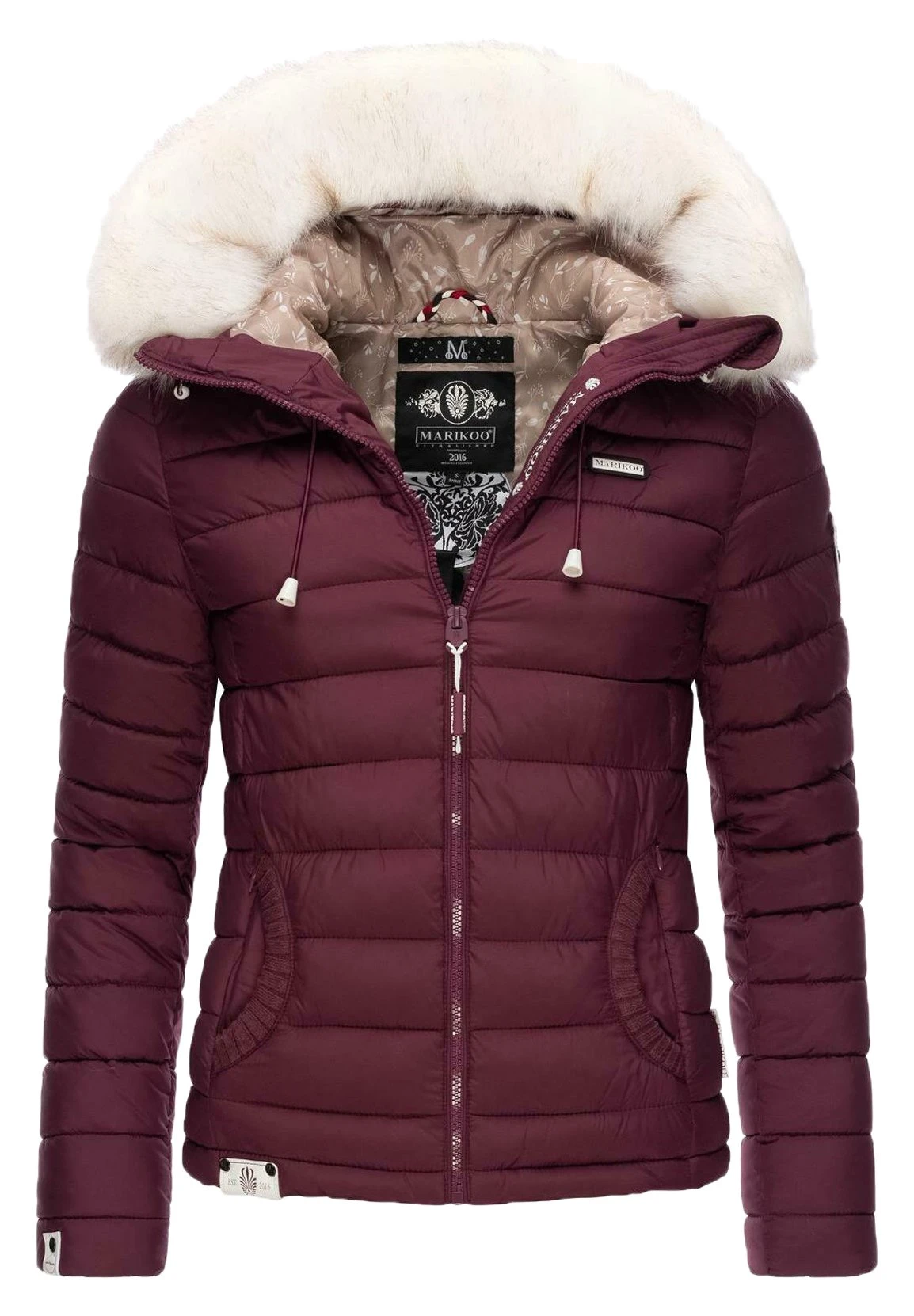 Marikoo Veste D'Hiver - Dark Red Melange 7 Marikoo Veste D'Hiver - Dark Red Melange – Image 5
