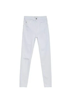 Stradivarius Regular Waist - Jeans Skinny - White -Magasin Général De Mode cbe75d42febb48528b1a910f405d438e