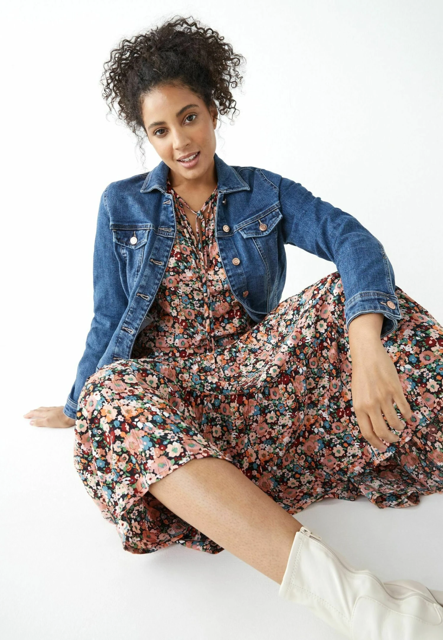 Next Veste En Jean - Mid Blue Fuller Bust 6 Next Veste En Jean - Mid Blue Fuller Bust – Image 4