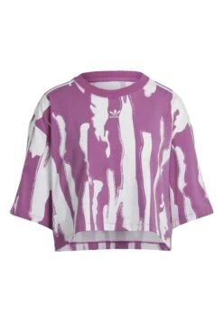 Adidas Originals Thebe Magugu Cropped Tee - T-Shirt Imprimé - Purple -Magasin Général De Mode cfe731ada26b489ab4602fea0f641164
