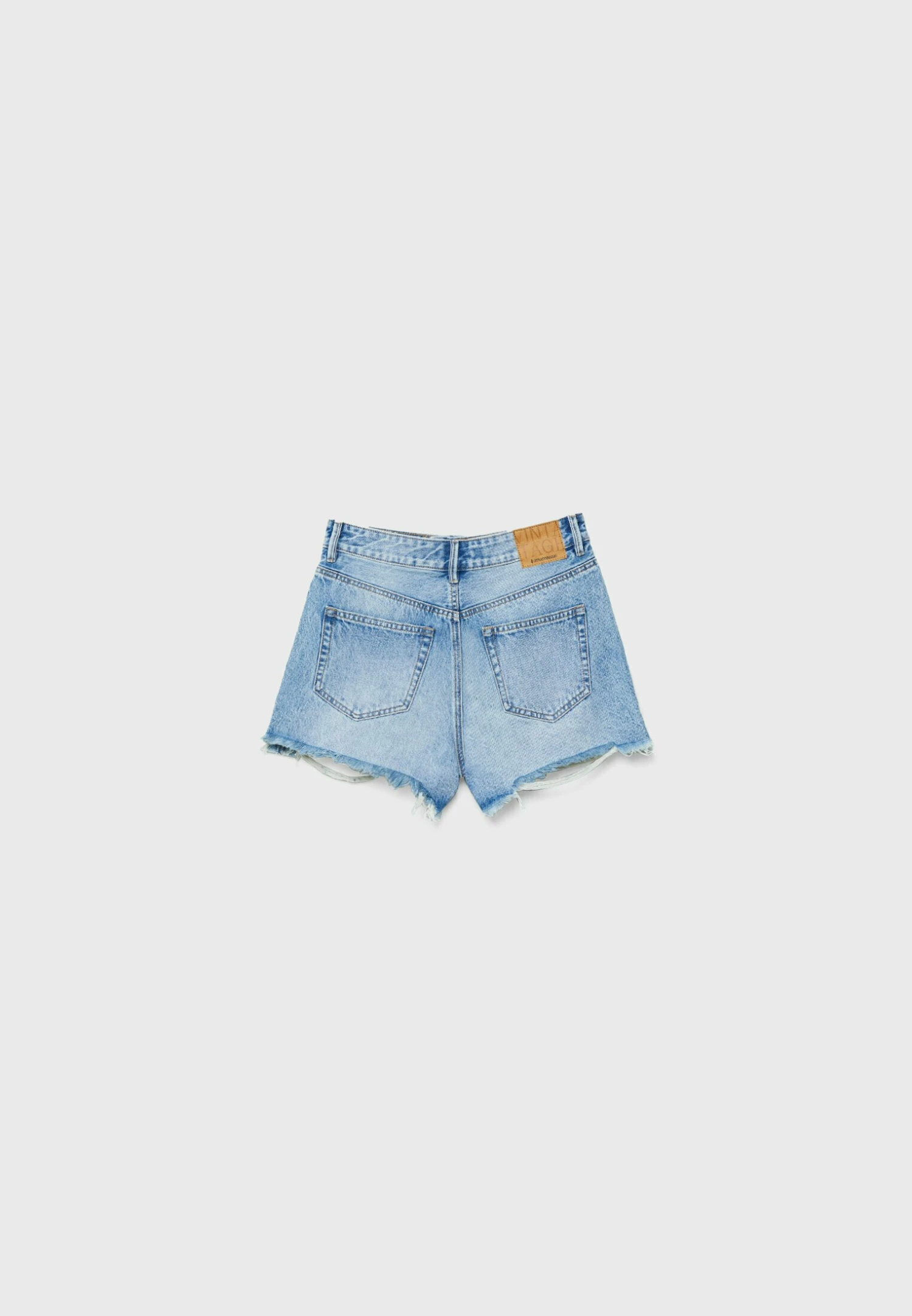 Stradivarius Ripped - Short En Jean - Used Denim 8 Stradivarius Ripped - Short En Jean - Used Denim – Image 6