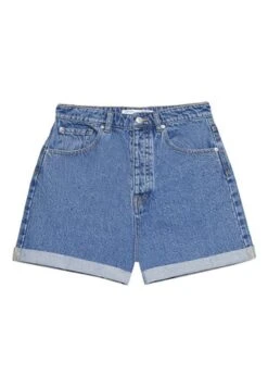 Stradivarius Mom-Fit - Short En Jean - Blue Denim -Magasin Général De Mode d329d69b50494831954464d65465002a