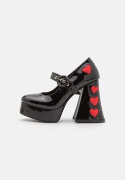 Lamoda Love Sick - Escarpins À Plateforme - Black/Red -Magasin Général De Mode d450bd3d1fa442499521c39bbcd975e6