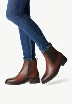 Tamaris Chelsea - Bottines - Cognac