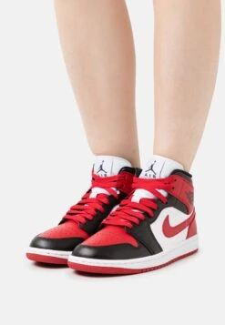 Air Jordan 1 Mid - Baskets Montantes - Black/Gym Red/White -Magasin Général De Mode d49b3a4066a04ddb977c5f852035e812