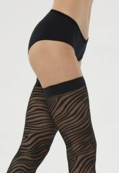 Wolford Zebra Stay-Up - Bas - Black -Magasin Général De Mode d8bb54b36d0d44ce9cb6ef99a8936fba