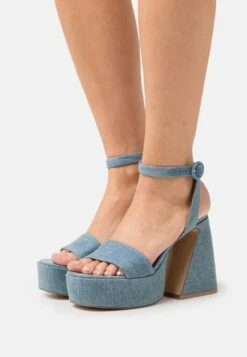 Steve Madden Paysin - Sandales À Plateforme - Blue Denim