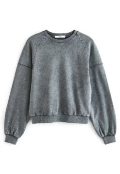 Next Washed Standard - Sweatshirt - Embellished Charcoal Grey -Magasin Général De Mode db217206bfec4185a5ee93c4ab9383d5