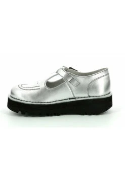 Kickers Ballerines À Brides - Argent