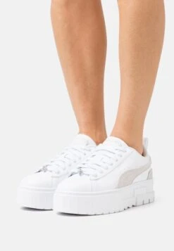 Puma Mayze - Baskets Basses - White/Feather Gray