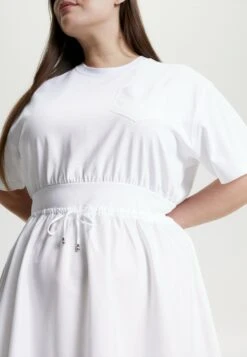 Curve Drawstring Fit And Flare - Robe De Jour - Th Optic White -Magasin Général De Mode de0bf94ca5e04eef85943287fd18ad0c