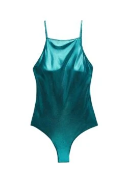 Oysho Foil Halter - Maillot De Bain - Evergreen -Magasin Général De Mode df196751f1a44216b80a280f25901ed4