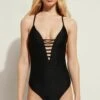 Calzedonia Mit Abgestuften Wattierten Cups Lille - Maillot De Bain - Schwarz Black