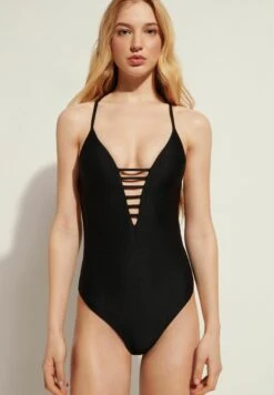 Calzedonia Mit Abgestuften Wattierten Cups Lille - Maillot De Bain - Schwarz Black