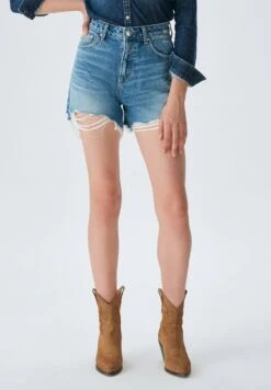 Nouvelles versions 15 LTB Jadey Vintage Sea Wash - Short En Jean - Mid Blue