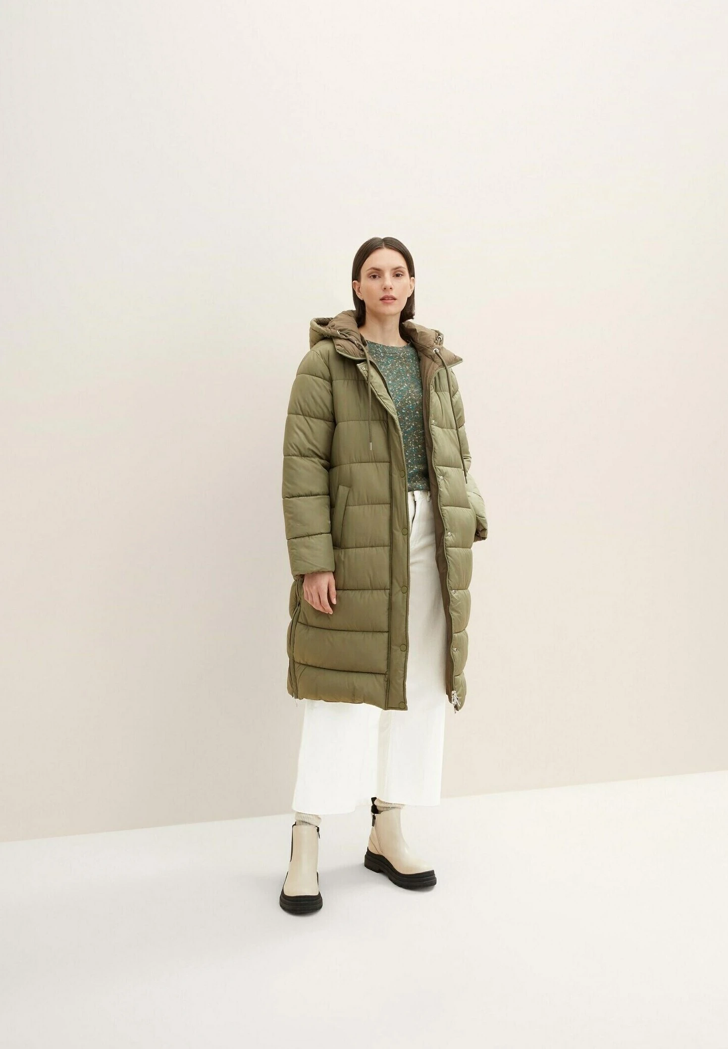 Tom Tailor Puffer Mit Kapuze - Manteau D'Hiver - Tree Moss Green 4 Tom Tailor Puffer Mit Kapuze - Manteau D'Hiver - Tree Moss Green – Image 2