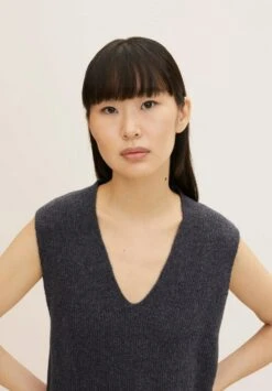 Tom Tailor Mit V Ausschnitt  - Pullover - Evident Anthracite Melange -Magasin Général De Mode e999cd7fef36425dbec348d84f162ba7