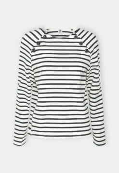 PETIT BATEAU Mariniere - Sweatshirt - Marshmallow/Smoking -Magasin Général De Mode eb6efbf113674cd7a10c4a5724a35748