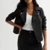 New Look Look Quilted Biker - Veste En Similicuir - Black