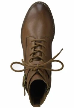 Tamaris Bottines À Lacets - Cognac Leather -Magasin Général De Mode ecf09d0e3479450e871b7d016787a61f