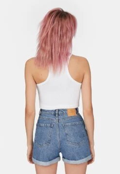 Stradivarius Mom-Fit - Short En Jean - Blue Denim -Magasin Général De Mode efe7df167c424dc7addb6e4470ea4de7