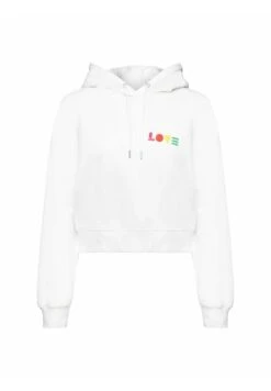 ESPRIT Mit Geometrischem Love-Print - Sweat À Capuche - White -Magasin Général De Mode f0a124c7ce8649f68203b62450f7c72c