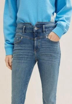 TOM TAILOR Denim Janna Extra - Jean Slim - Used Mid Stone Blue Denim -Magasin Général De Mode f2be190b8b7b4c11aa83b95d90a5c91c