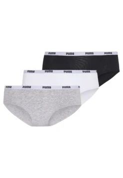 Puma Hipster 3 Pack - Slip - White/Grey/Black -Magasin Général De Mode f2efdec780894562acc9bd250fe38ad6