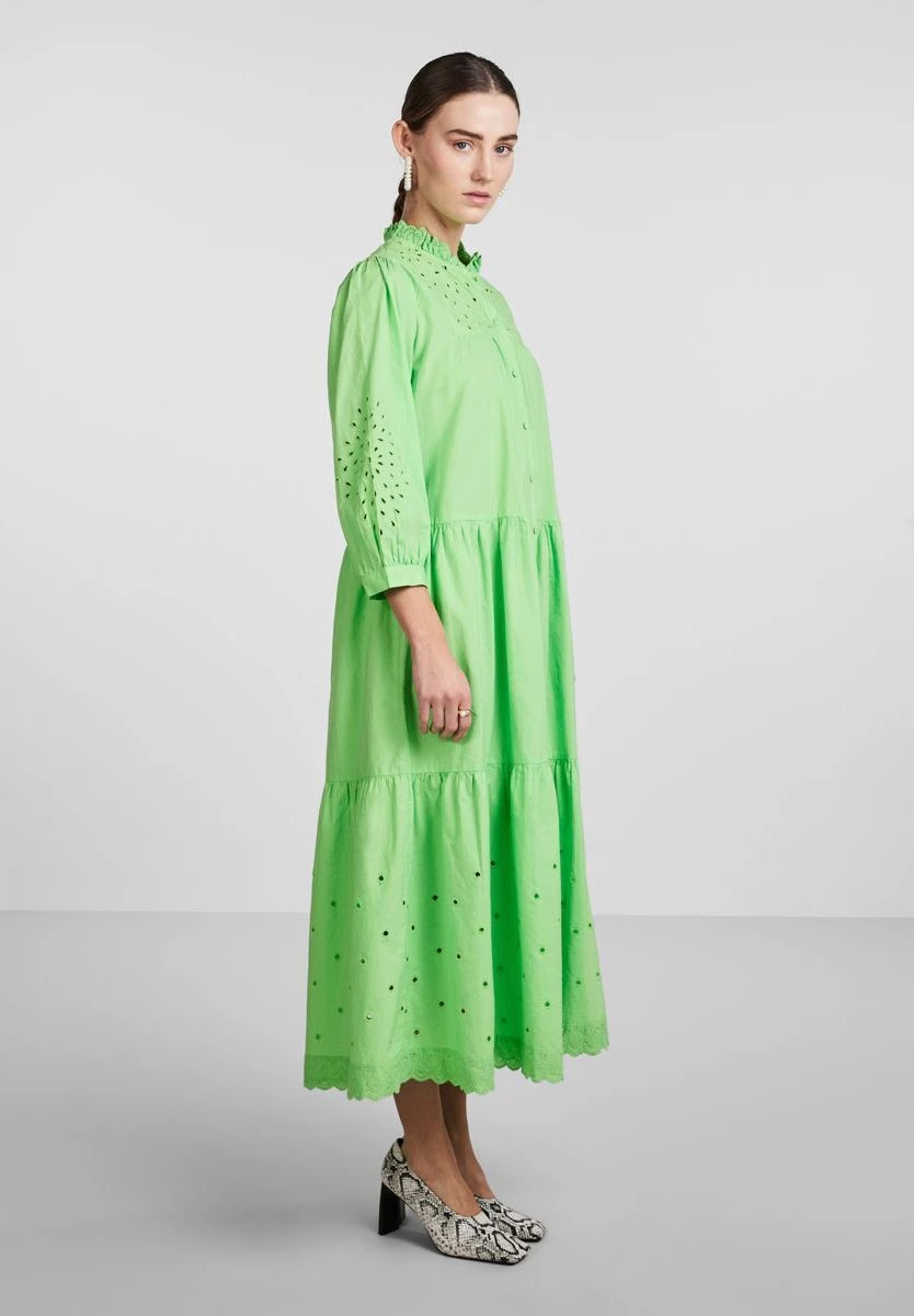 Yasvioletta 3/4 - Robe Chemise - Green 6 Yasvioletta 3/4 - Robe Chemise - Green – Image 4