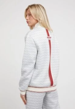 Guess Mit G Cube Logo - Sweat Zippé - Weiß -Magasin Général De Mode f578139808e74308bc5bd56fb2e3c58b