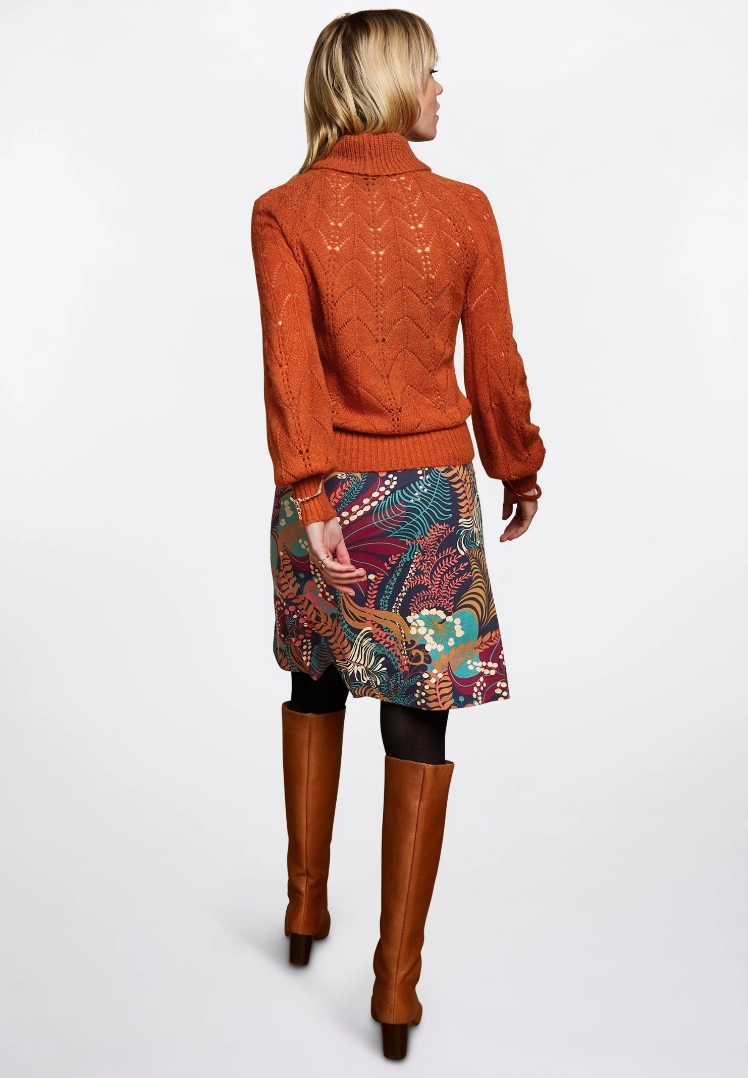 King Louie Jeanie Rollneck Farfalle - Pullover - Caramel 4 King Louie Jeanie Rollneck Farfalle - Pullover - Caramel – Image 2