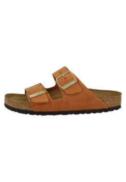Nouvelles versions 15 Birkenstock Arizona Sfb Nubuck Narrow - Mules - Pecan
