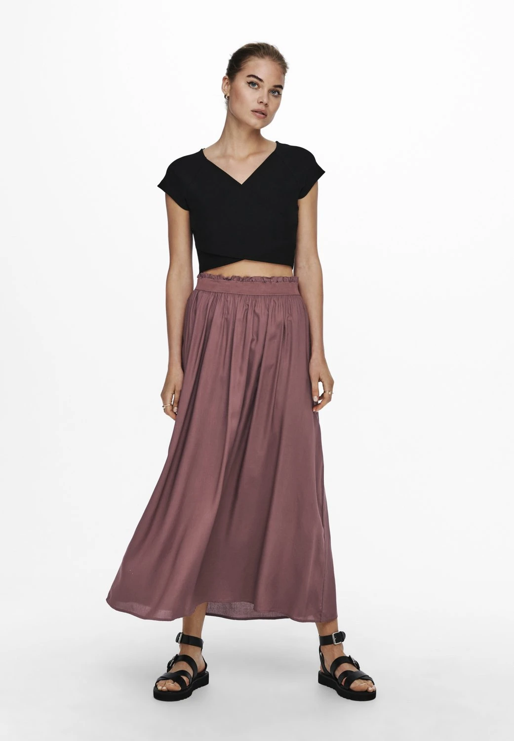 ONLY Onlvenedig Life Long Skirt - Jupe Longue - Rose Brown 4 ONLY Onlvenedig Life Long Skirt - Jupe Longue - Rose Brown – Image 2