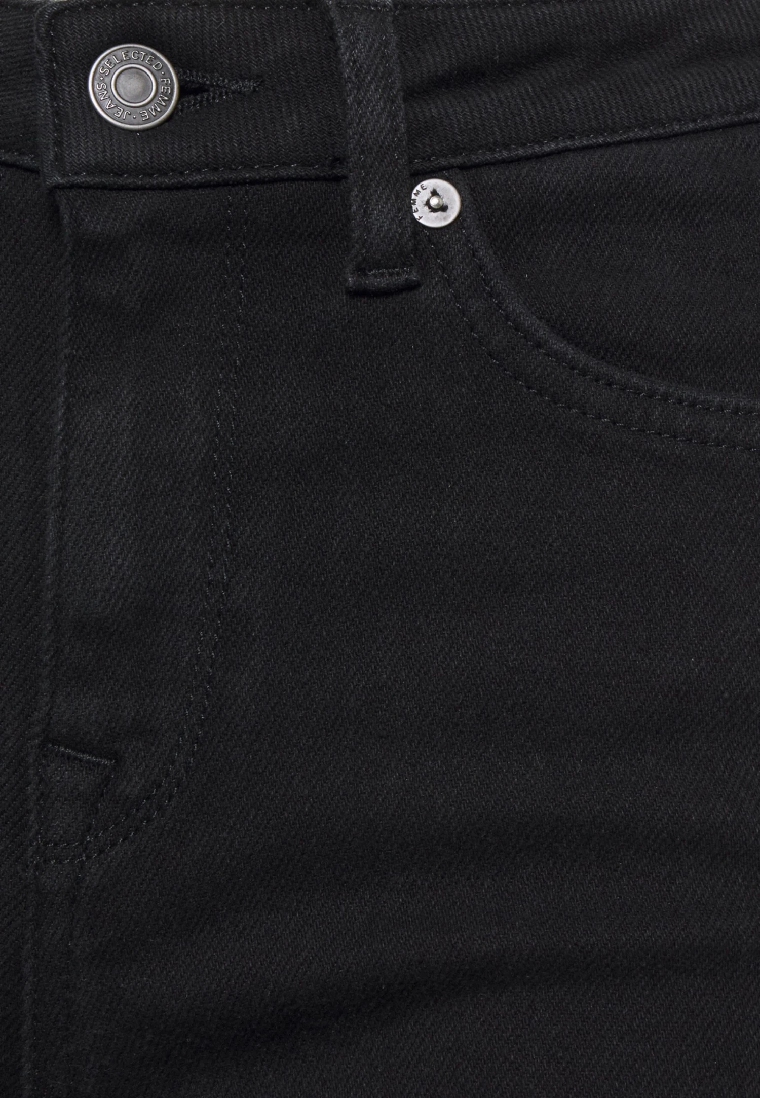 Selected Femme Jeans Skinny - Black Denim 5 Selected Femme Jeans Skinny - Black Denim – Image 3