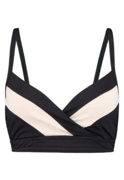 Seafolly Dd Big Cup Popblock Wrap Front Bralette - Haut De Bikini - Black -Magasin Général De Mode fa7be3d174b04755bacc3d0fa3c44fc7
