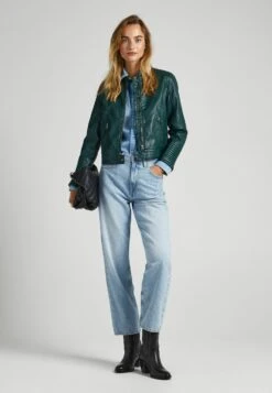 Pepe Jeans Nicole - Veste En Similicuir - Green -Magasin Général De Mode fea2d2bb4e4c40efa3632a36ccd982de