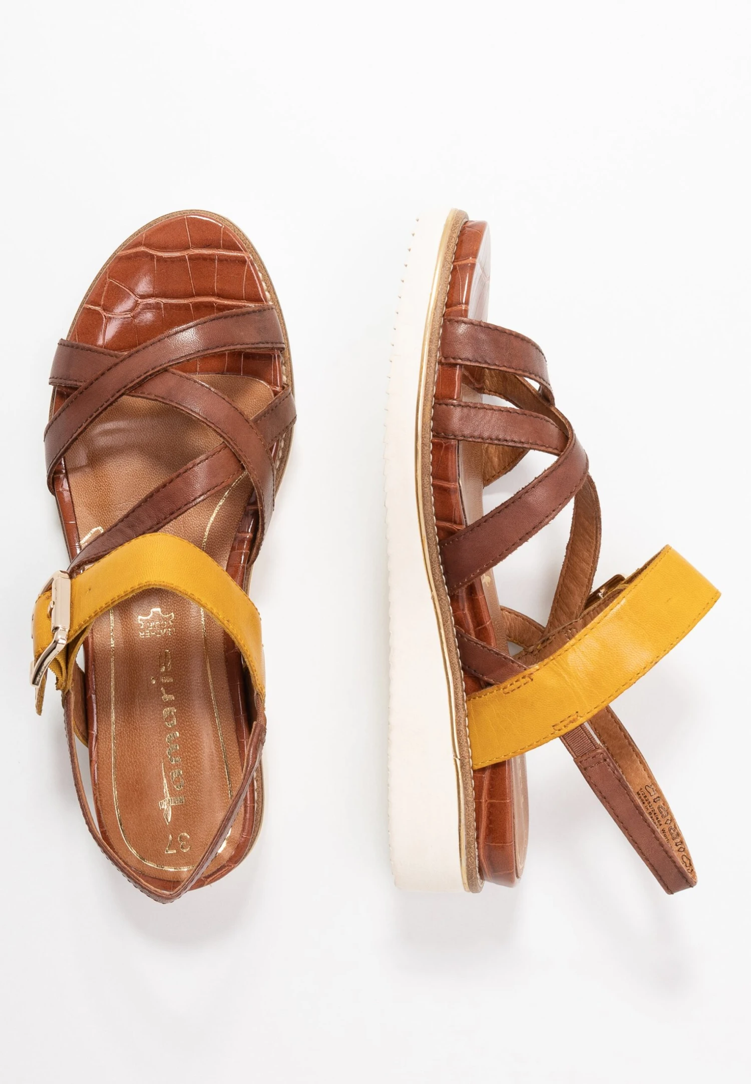 Tamaris Sandales À Plateforme - Nut/Saffron 6 Tamaris Sandales À Plateforme - Nut/Saffron – Image 4